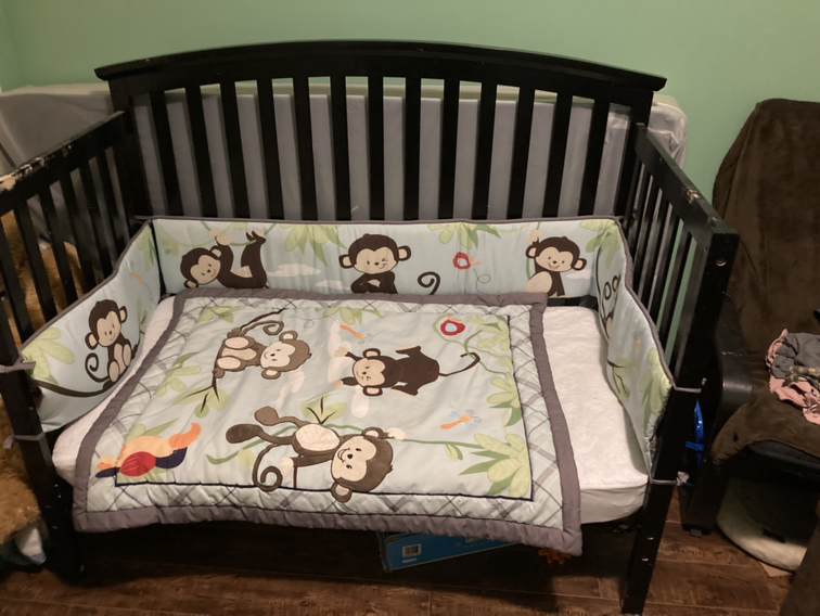Wooden convertible, Baby Crib
