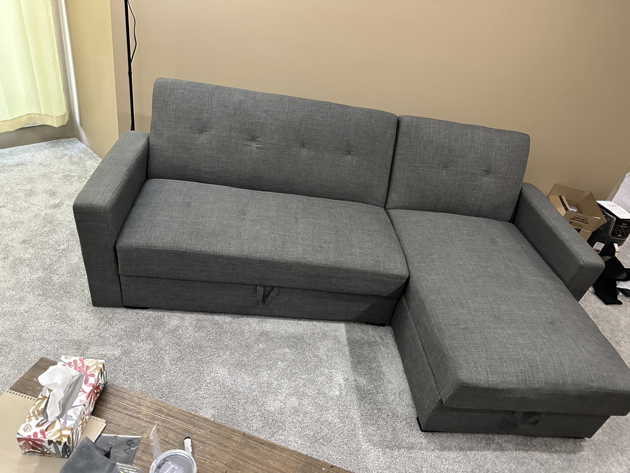 Corner couch/sofa-bed with storage - photo 4