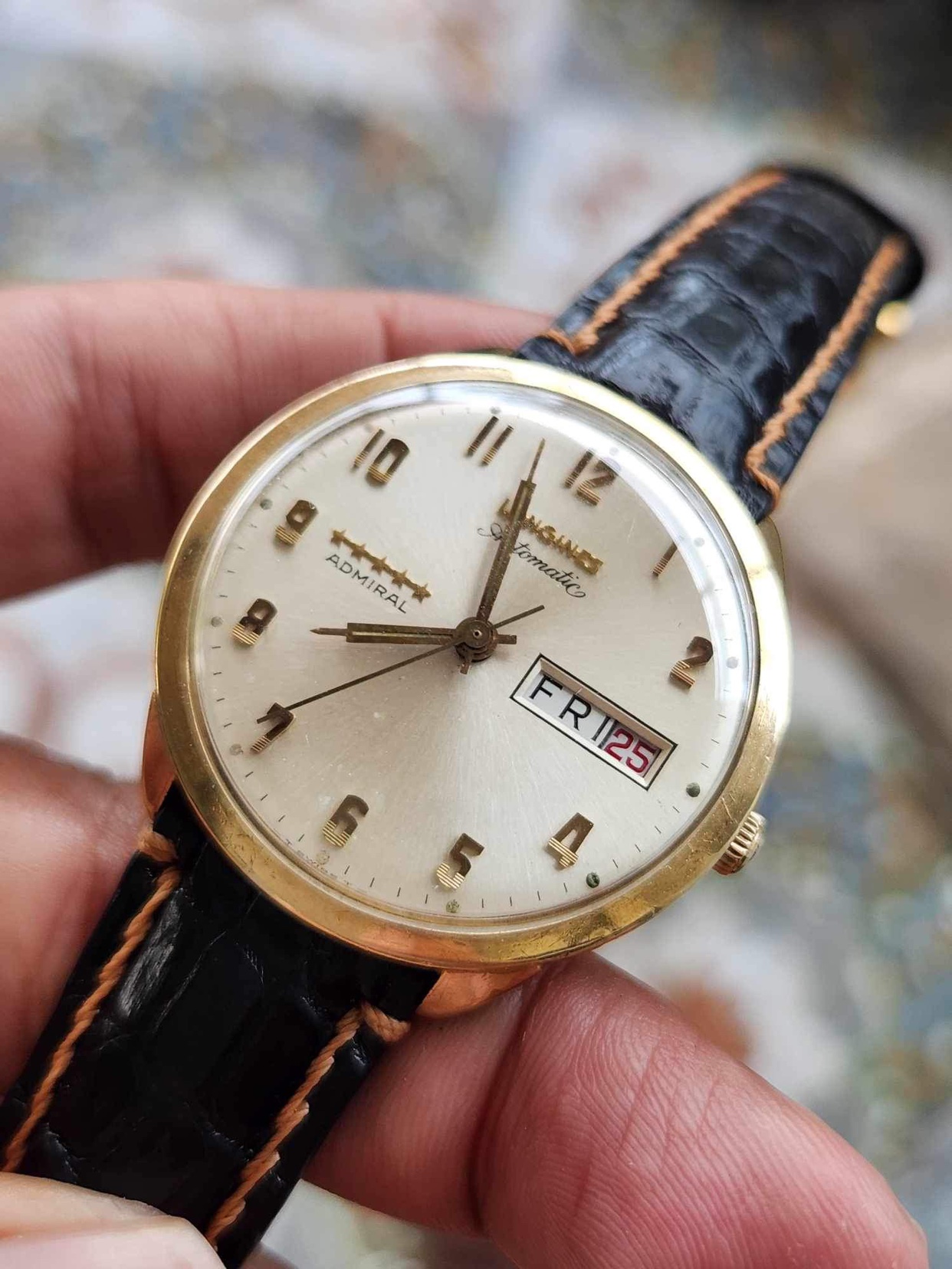 Vintage gold filled LONGINES date and day Admiral 5⭐️⭐️ image indicator(2)