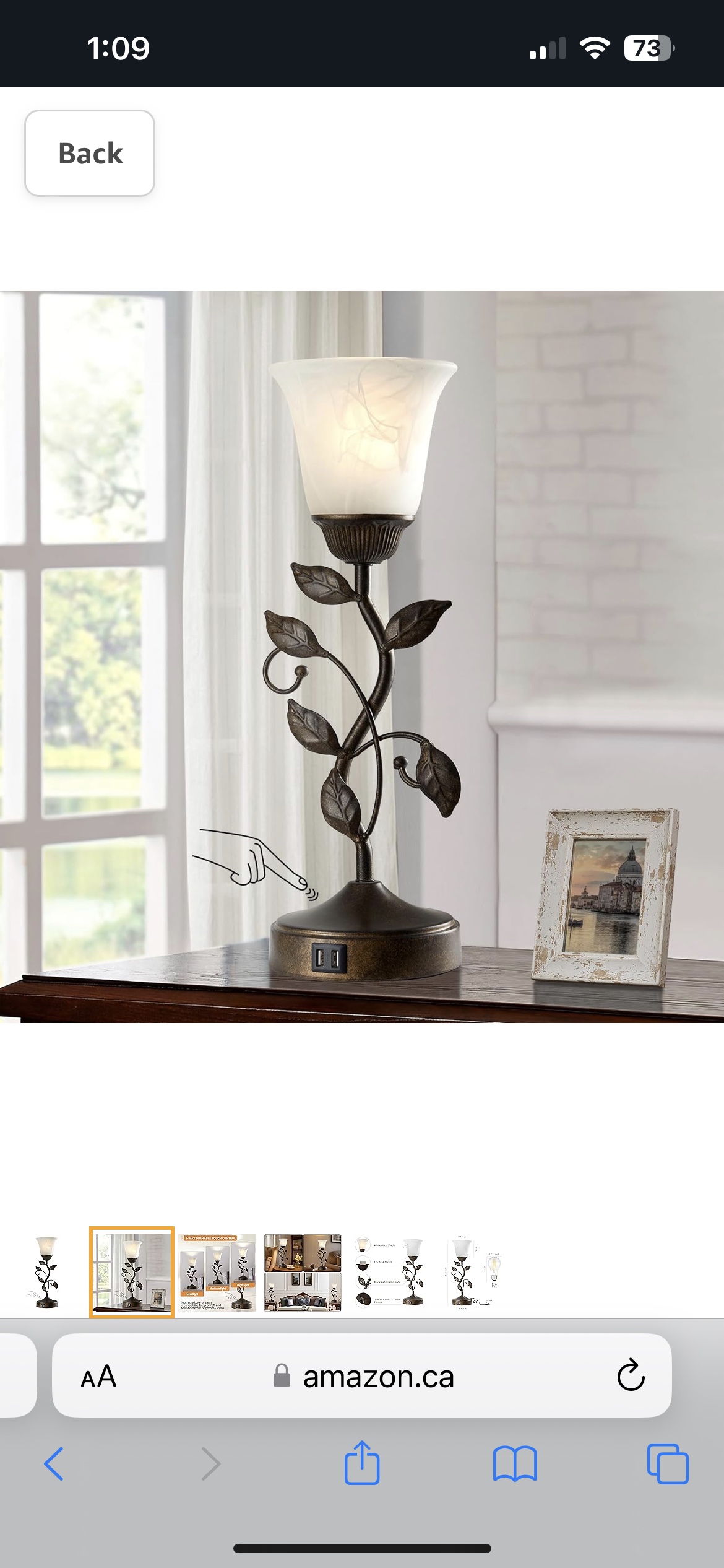 Touch Bedside Table Lamp - photo 4