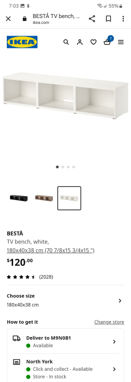 IKEA Best TV Bench - White 🥕