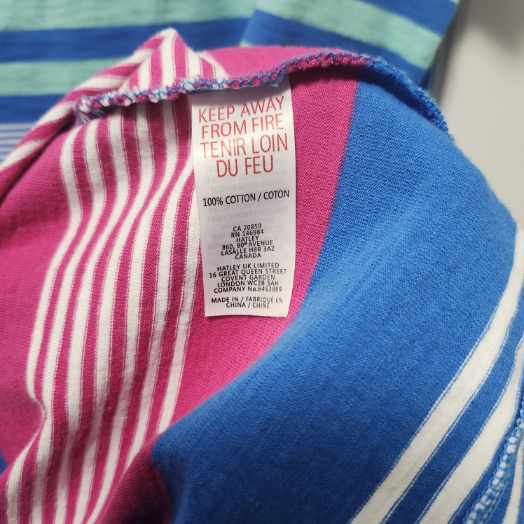 HATLEY NELLIE DRESS - BERMUDA STRIPES. #L #Large image indicator(6)