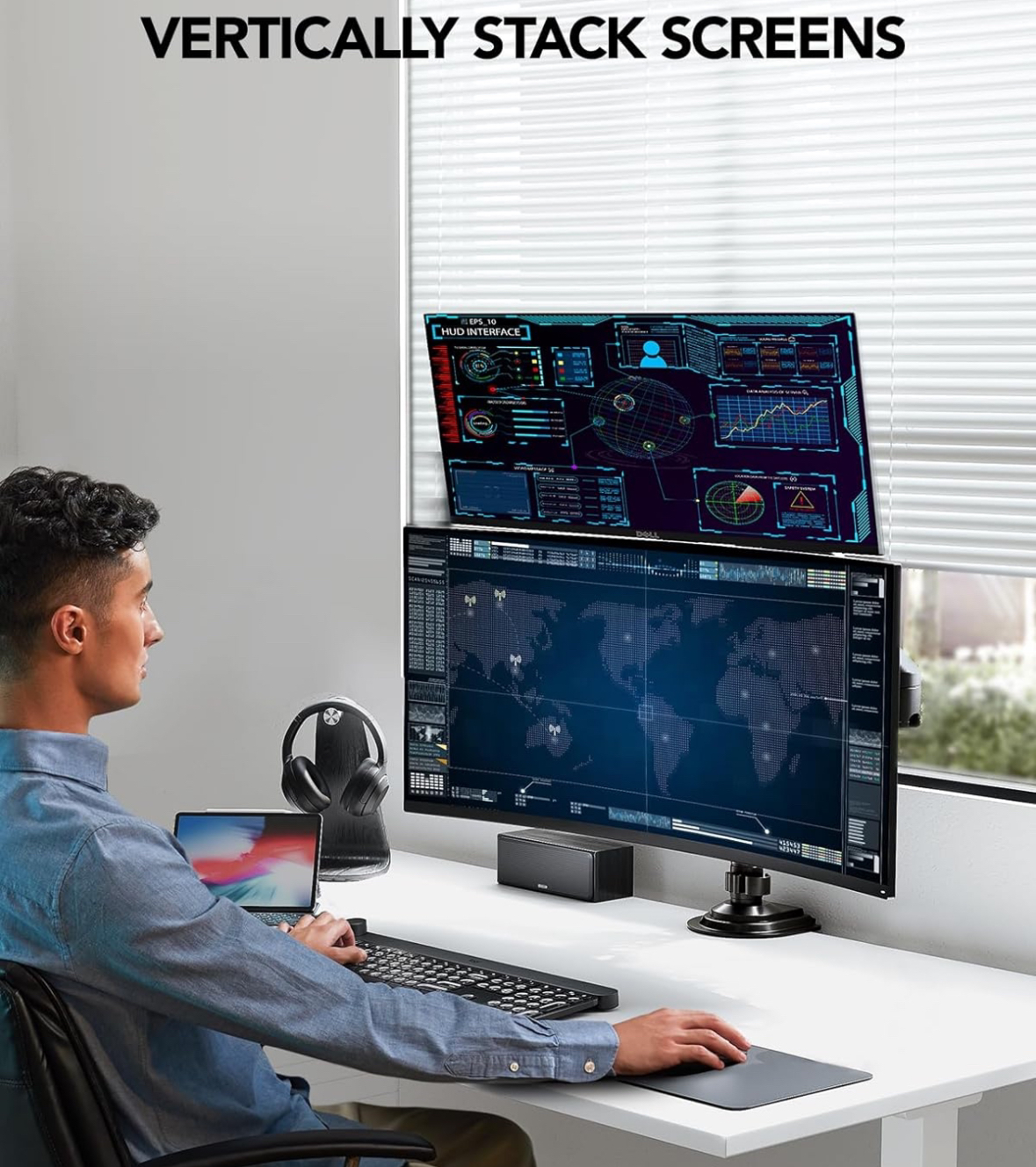 *NEW* 💻Dual Monitor Desk Mount 💻 - Fits up to 32” Monitors - photo 5