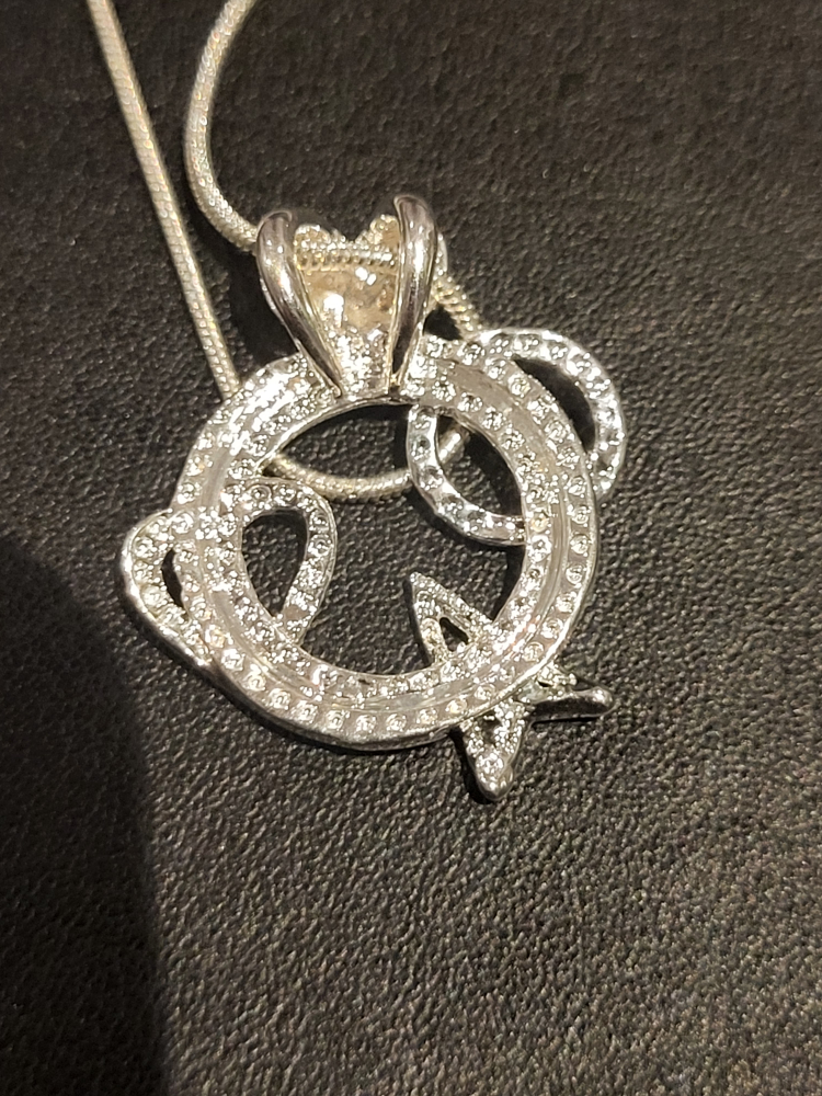 Love you to the moon and back Sterling Silver Necklace image indicator(5)