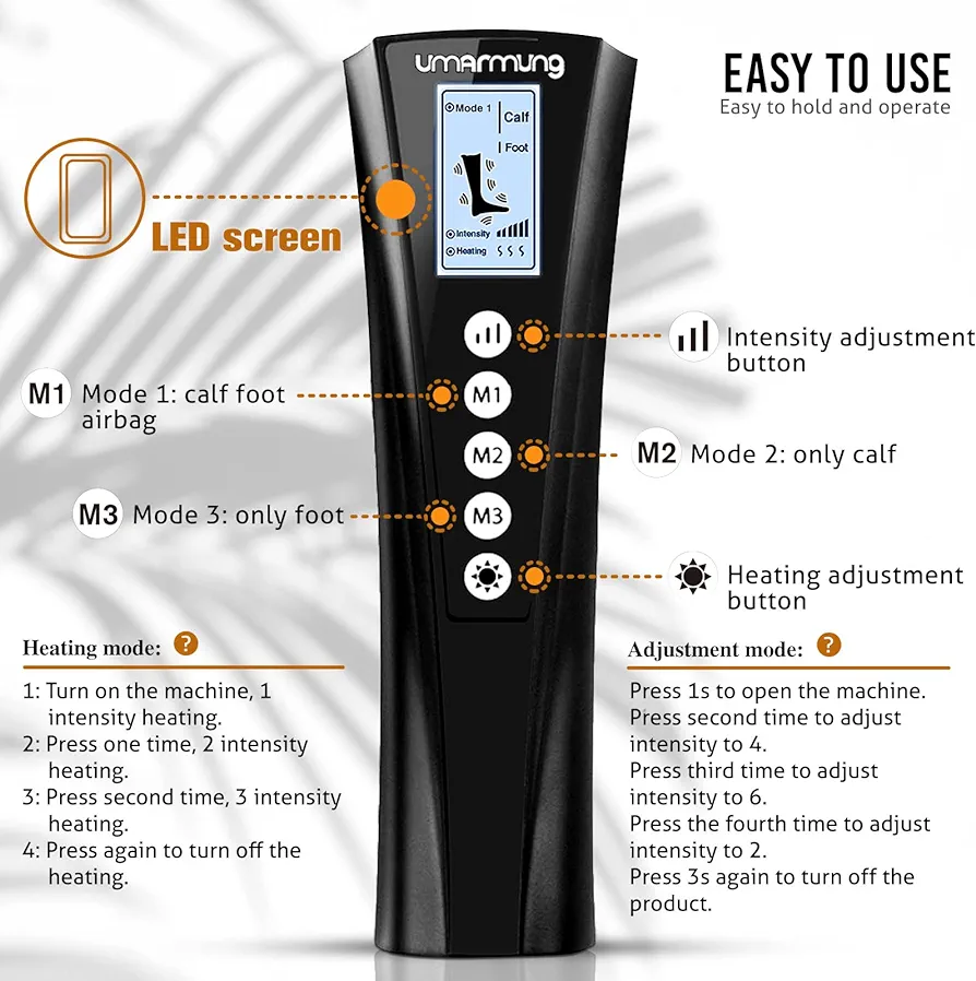 Leg Massager with Heat, Gifts for Women Men Mom Dad,