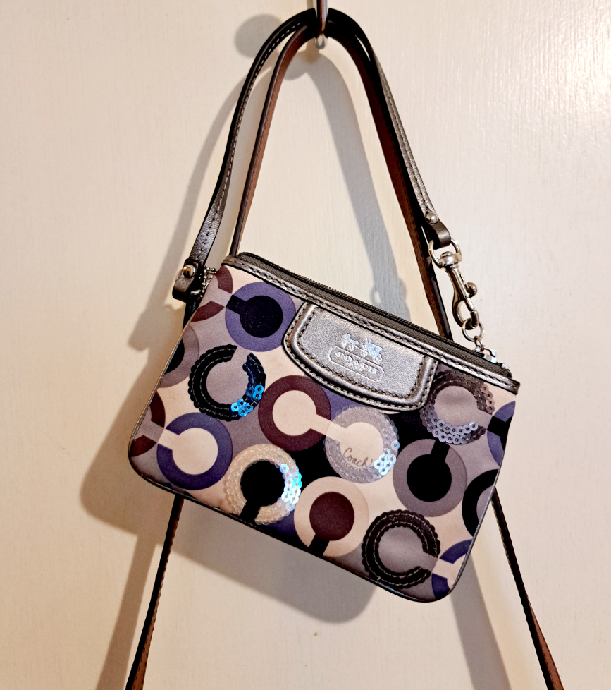 Coach Wristlet - Leather/Sequin Accents thumbnail
