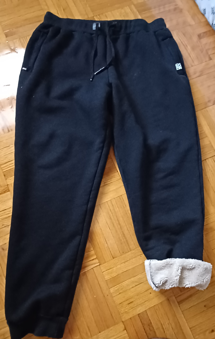 Men's Winter Warm Sherp-Lined Fleece Pants - Medium Size thumbnail