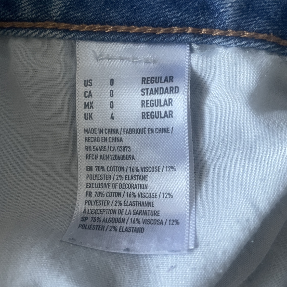 American Eagle Skinny Denim Jeans Size 0 image indicator(6)