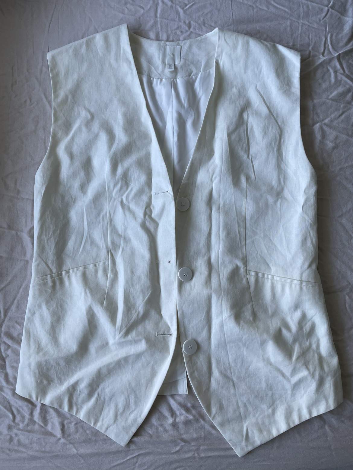 H&M White Vest
