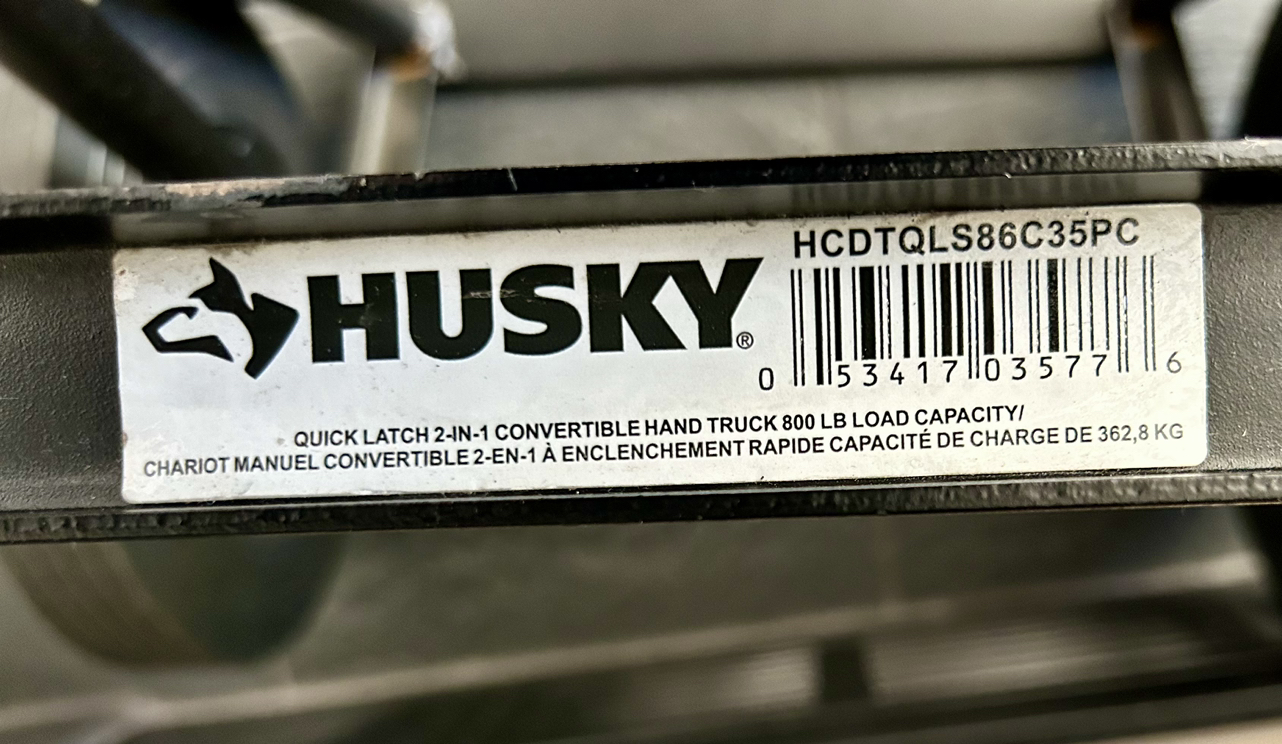 Husky Quick Latch 2-1 Convertible Dolly / Hand truck image indicator(7)