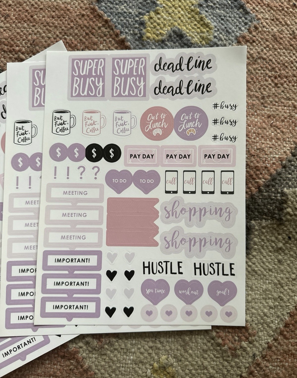 300+ organization/planner stickers with stencil sheet - photo 2