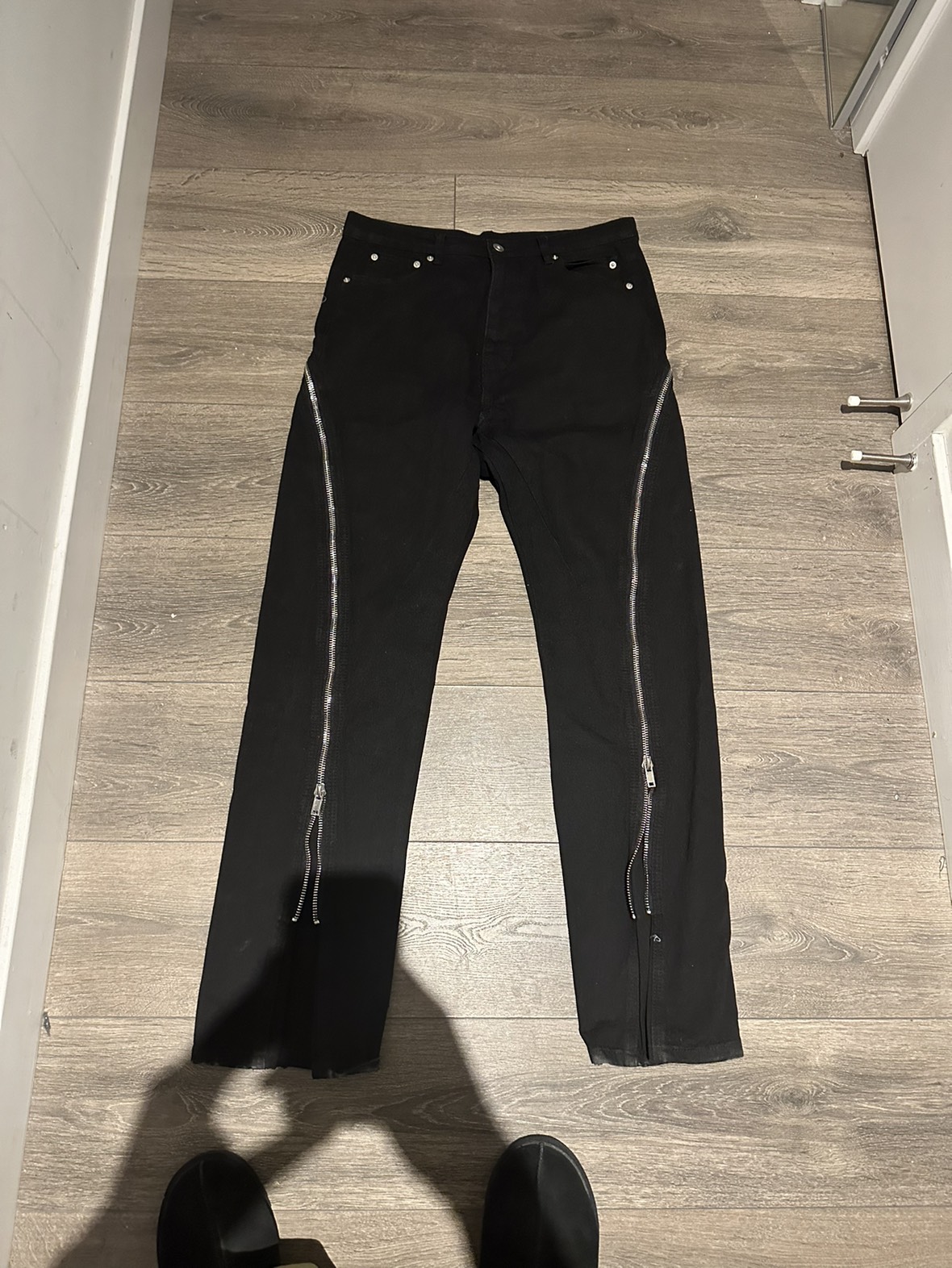 Rick Owens banana bolan cut jeans