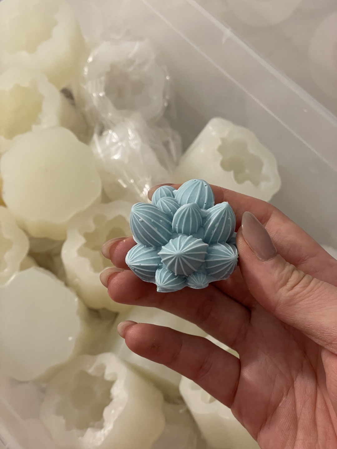 Flower, succulent, plant silicone mold - photo 2
