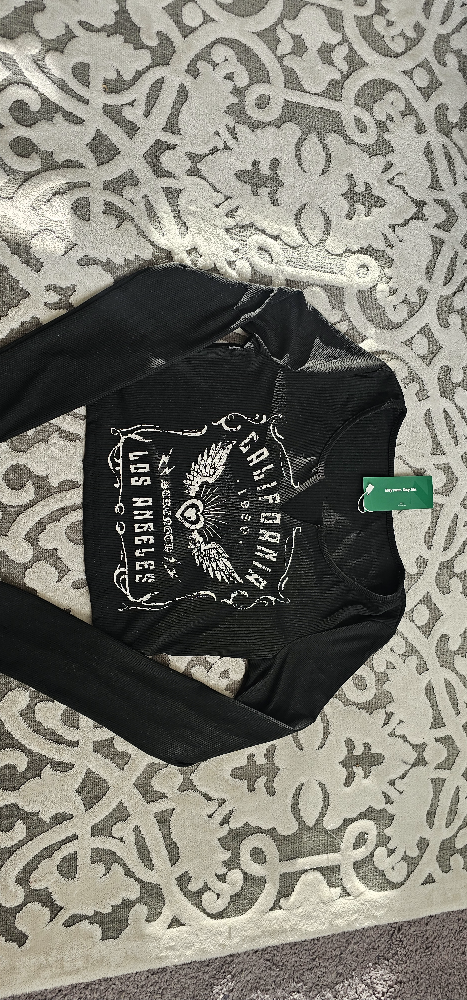 New Black Crop Top