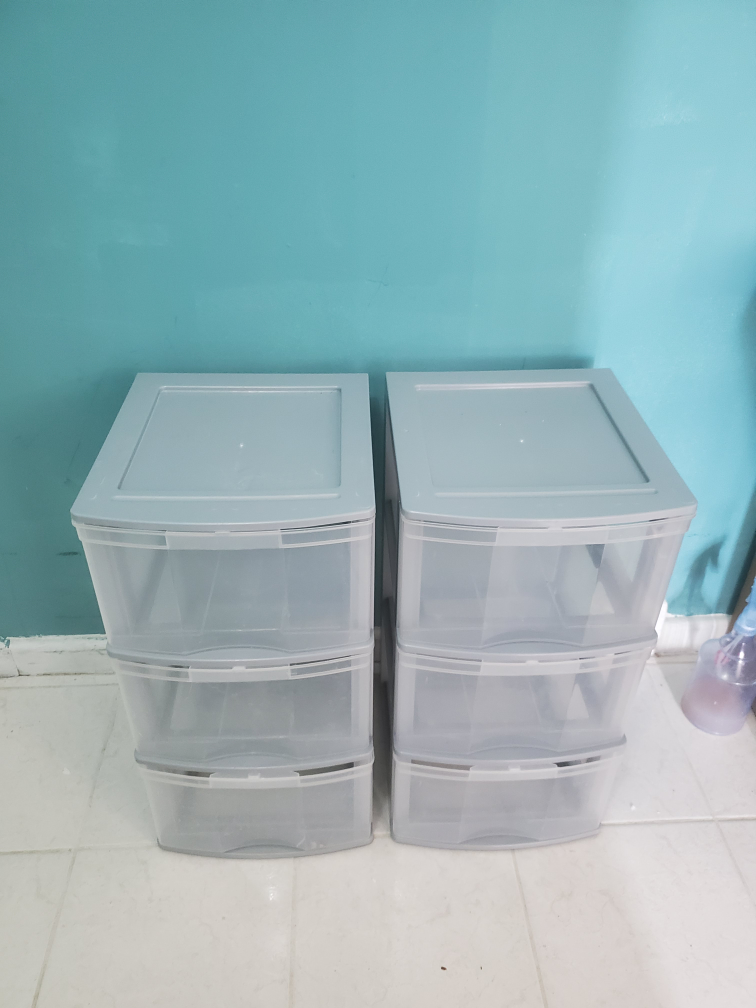 Plastic drawers