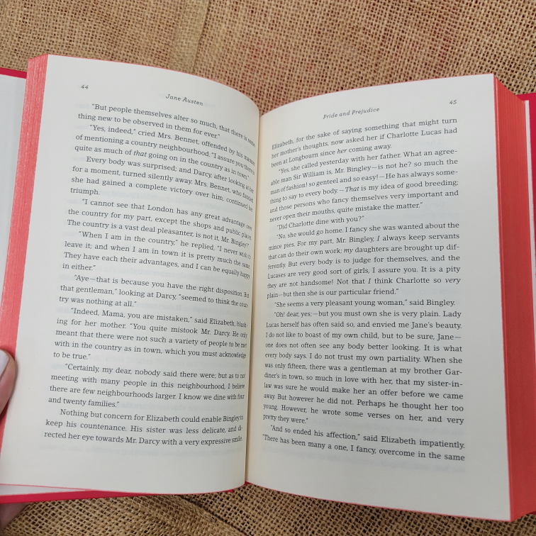 Pride and Prejudice Novel - Red Edged version image indicator(3)
