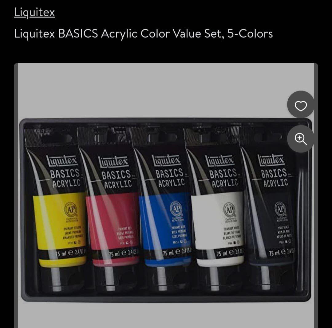 Liquitex BASICS Acrylic Color Value Set, 5-Colors image indicator(2)