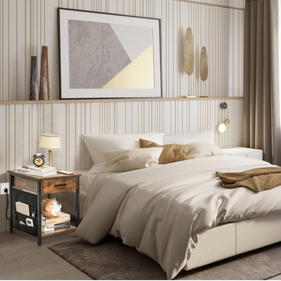 Nightstand with Charging Station and USB Ports image indicator(4)