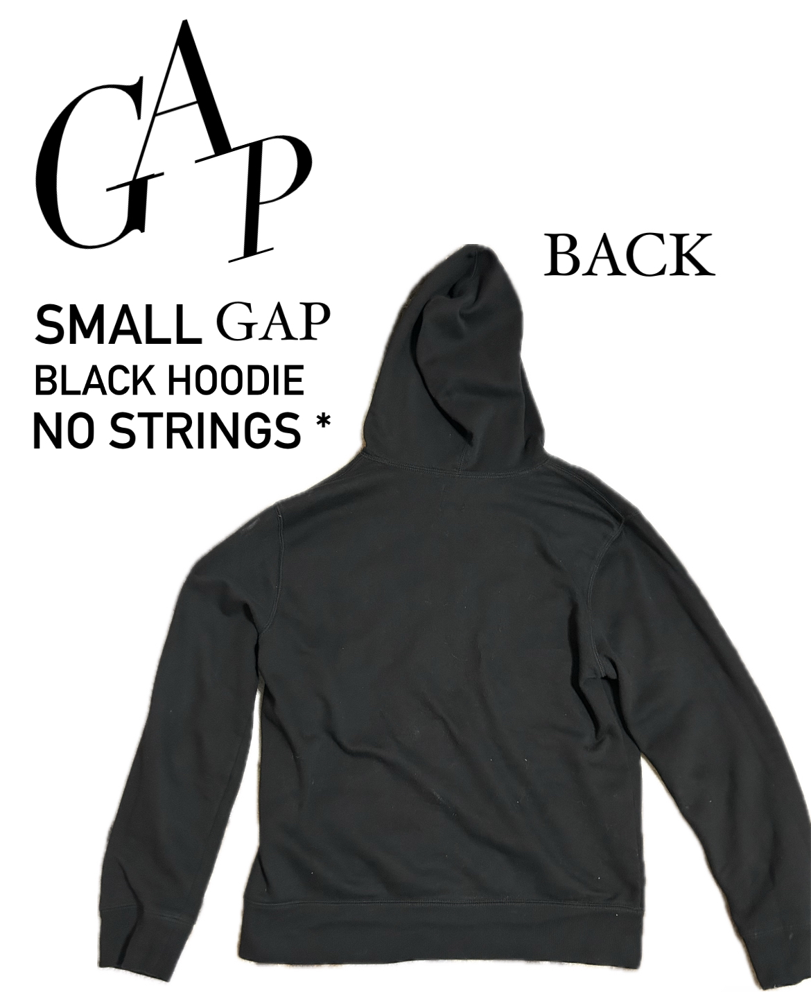 GAP Zipup black hoodie - photo 3