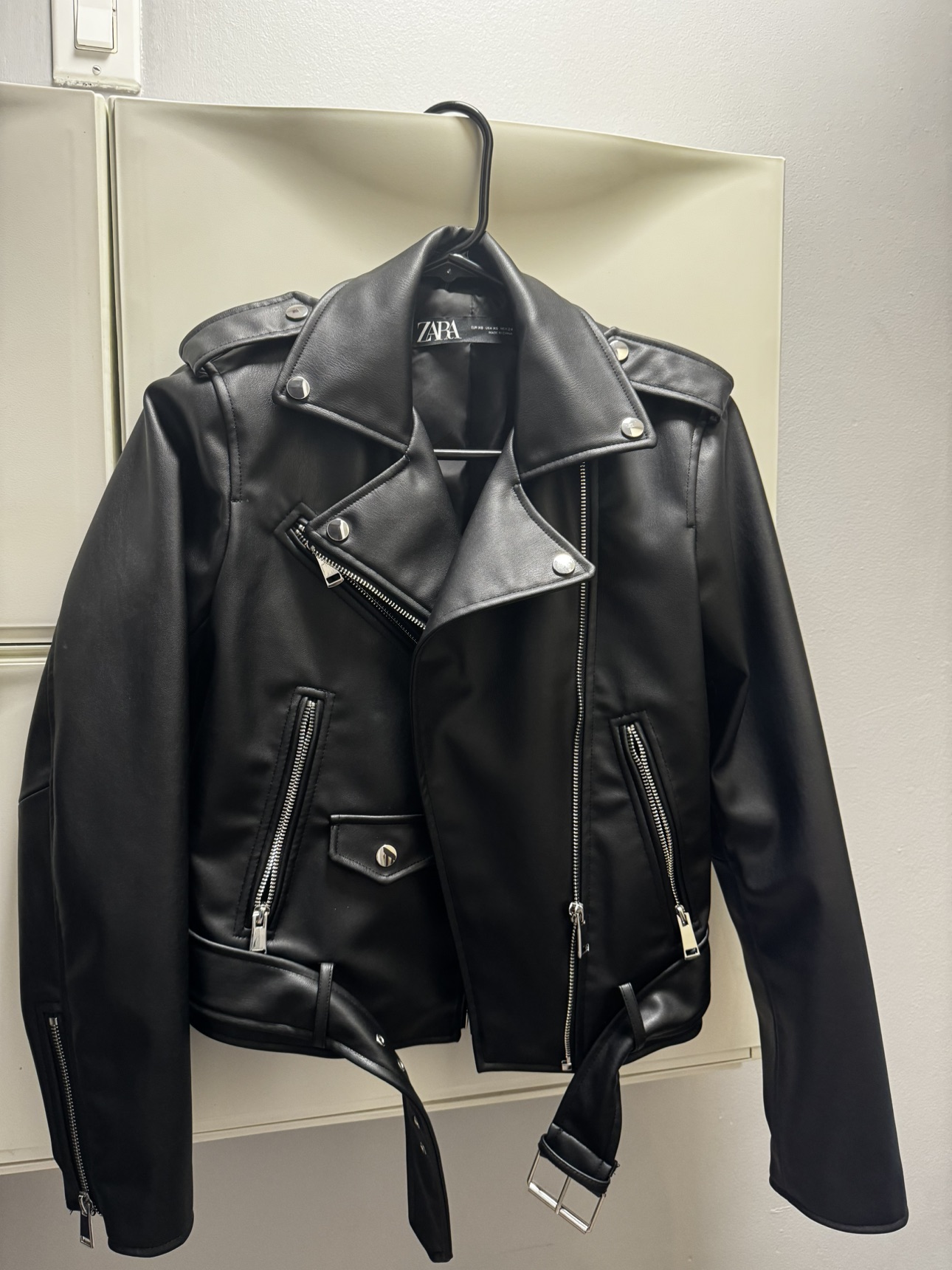 Zara leather jacket