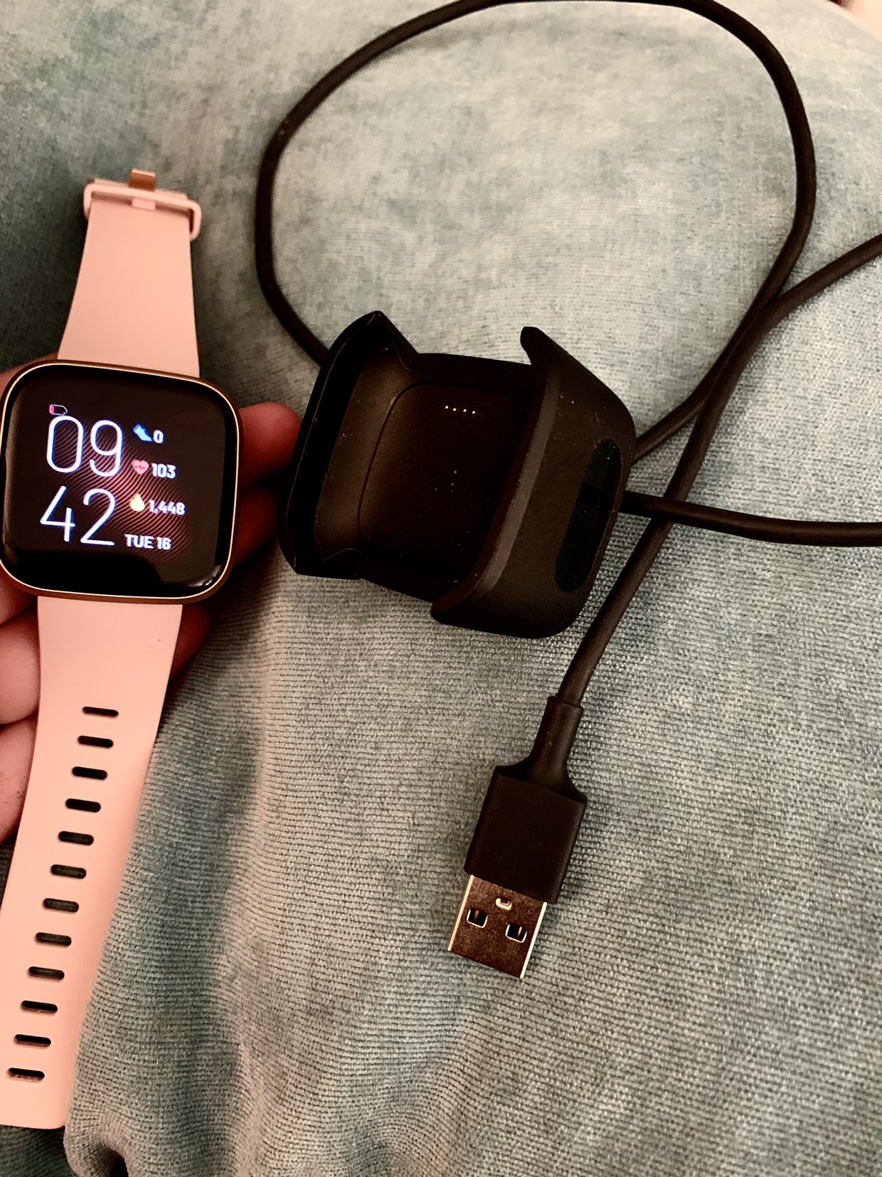 Fitbit Versa 2 Watch With Charger