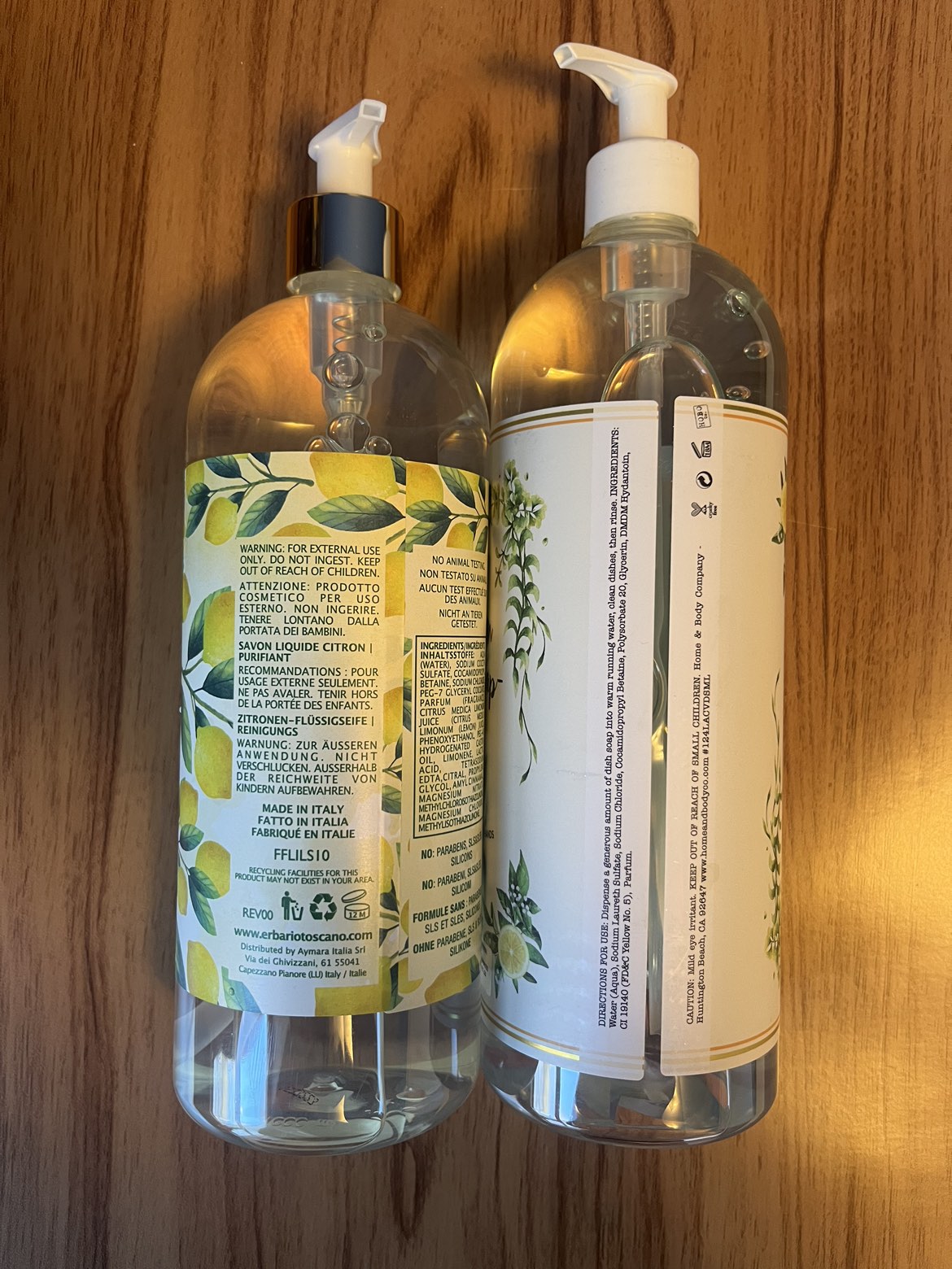 2 Jumbo Bottles of Lemon Soap image indicator(2)