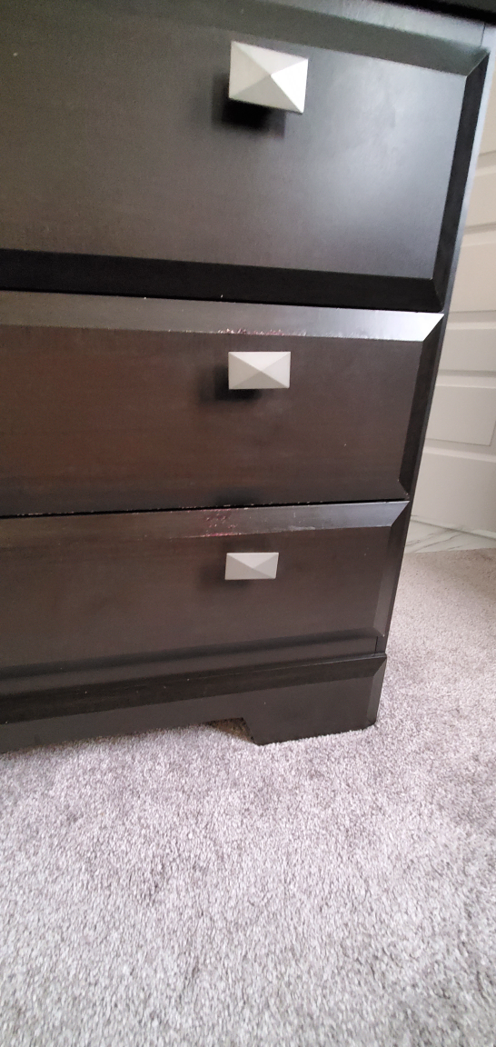 the brick- dresser with mirror ,  with minor scratch - photo 3