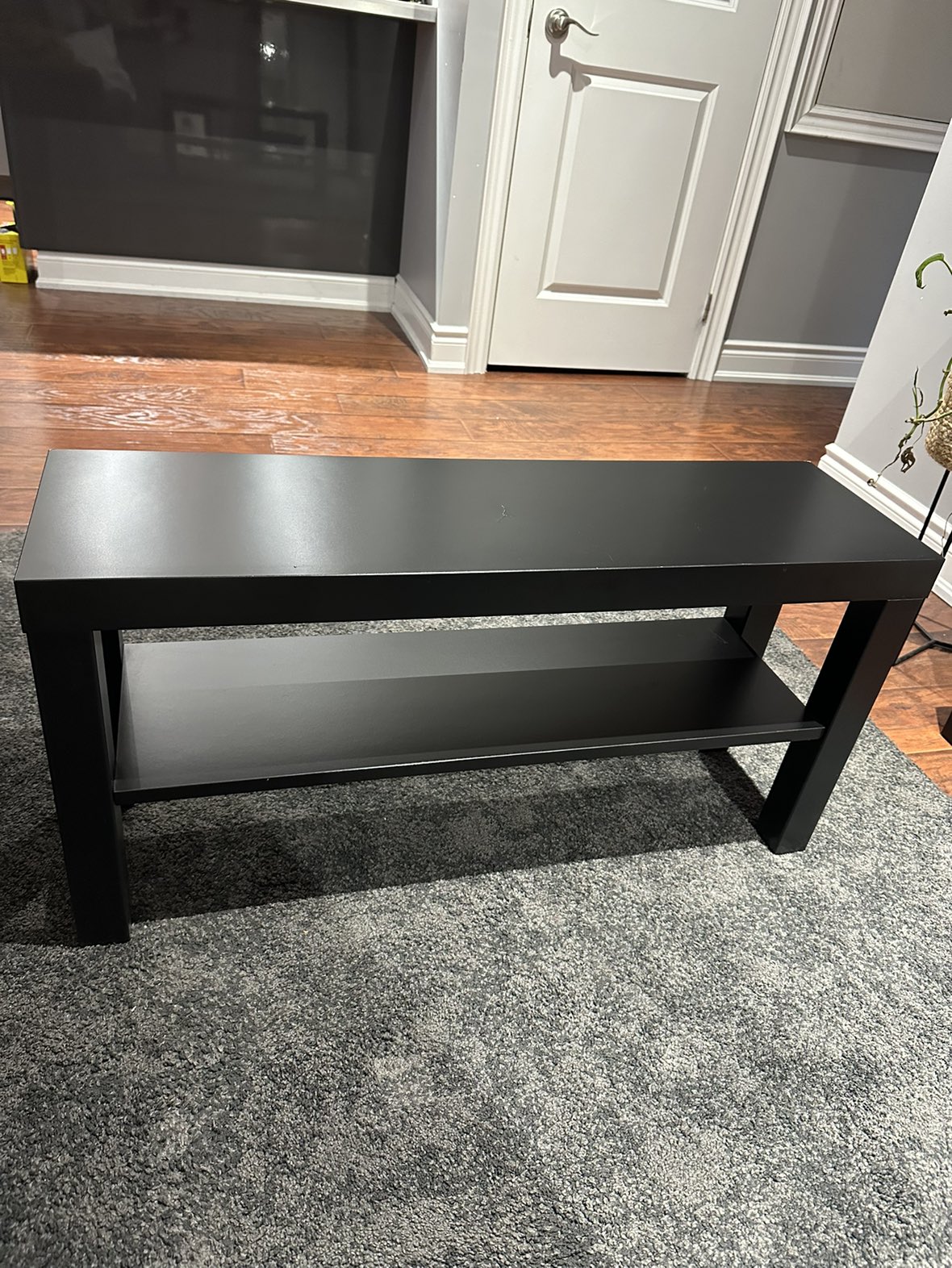 IKEA Black TV Bench - photo 2