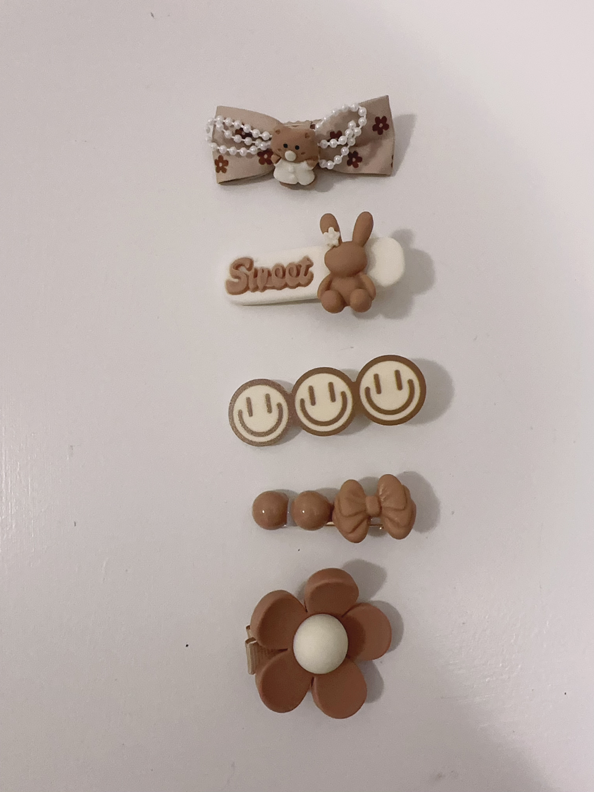 Hair Clips, 5pc a set