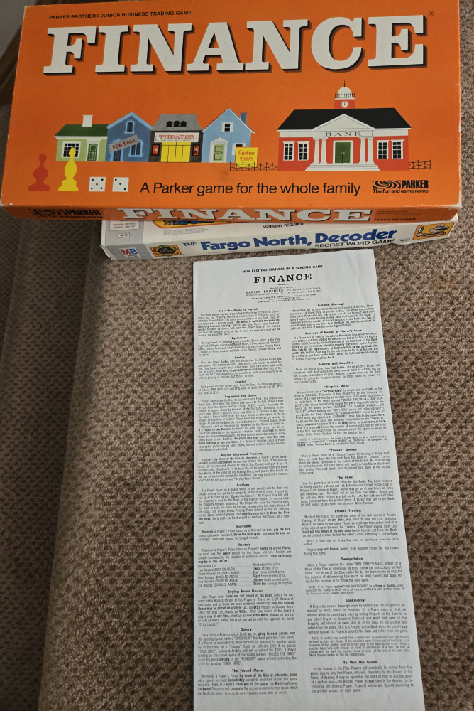 Vintage board games: Finance & the Fargo North Decoder image indicator(4)