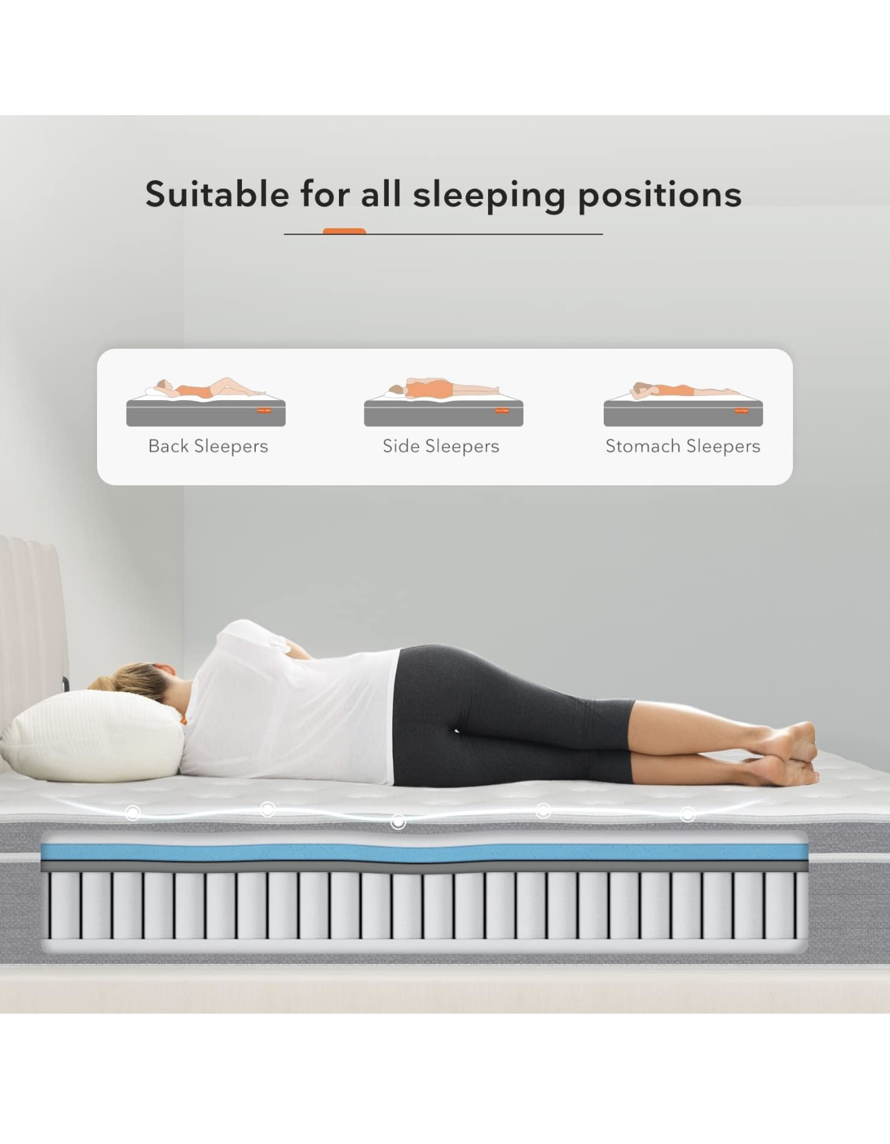 Queen size mattress, 12 inch - photo 4