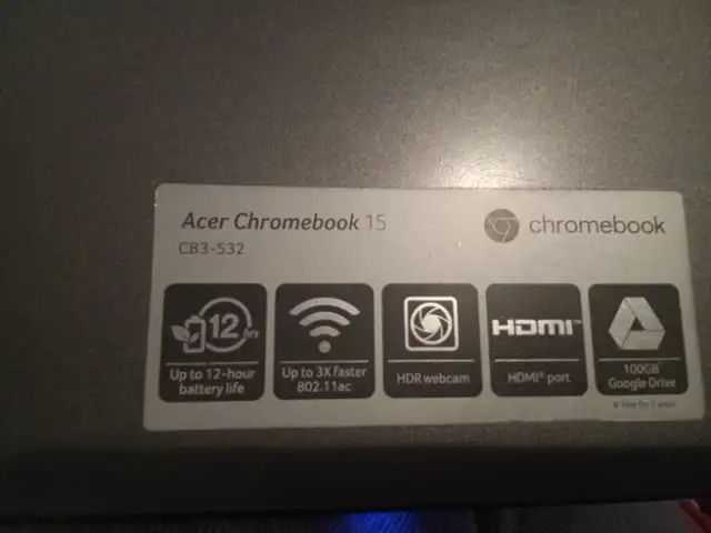 Acer chrome nootbook laptop - photo 3