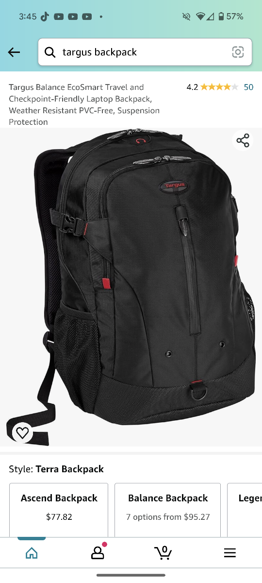 Targus Black Backpack