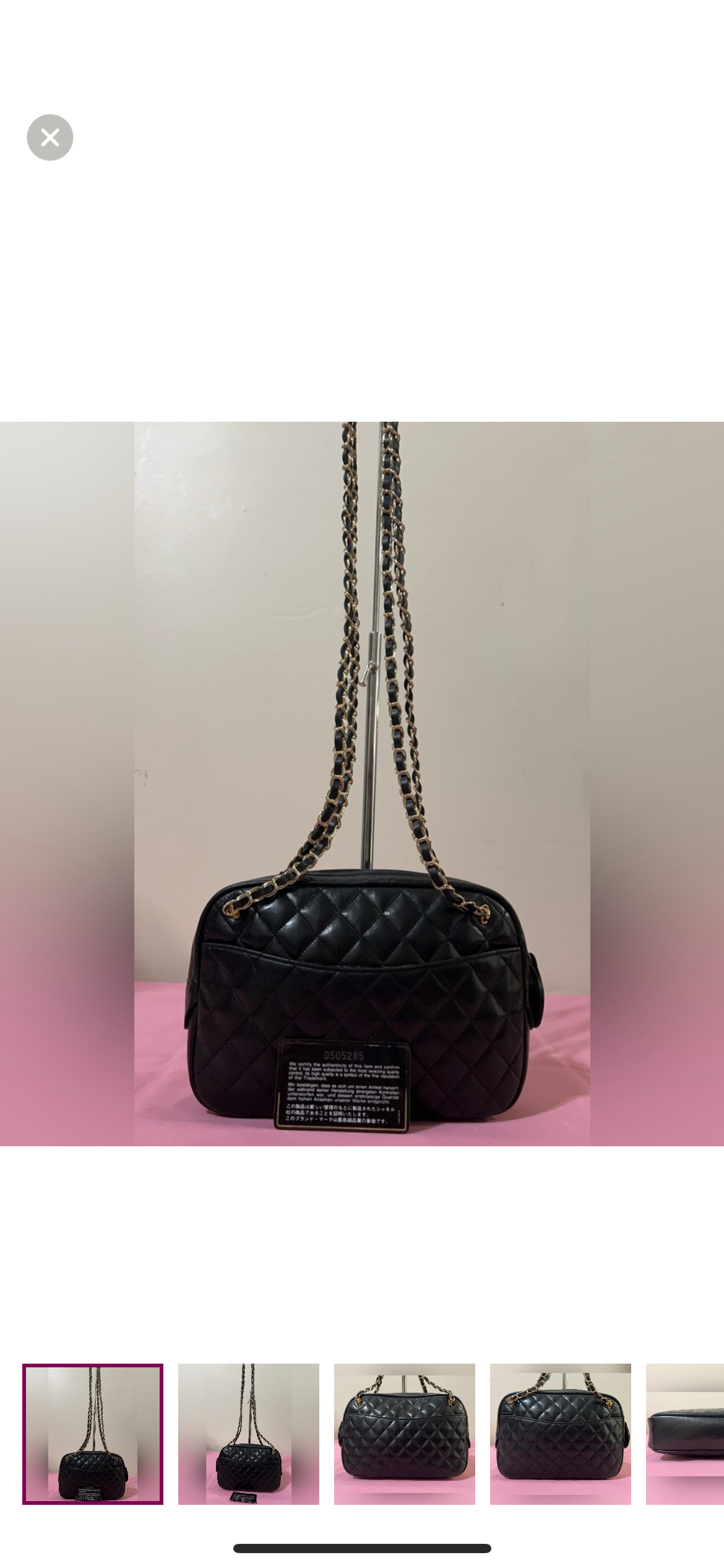 Chanel Vintage Quilted Camera Bag