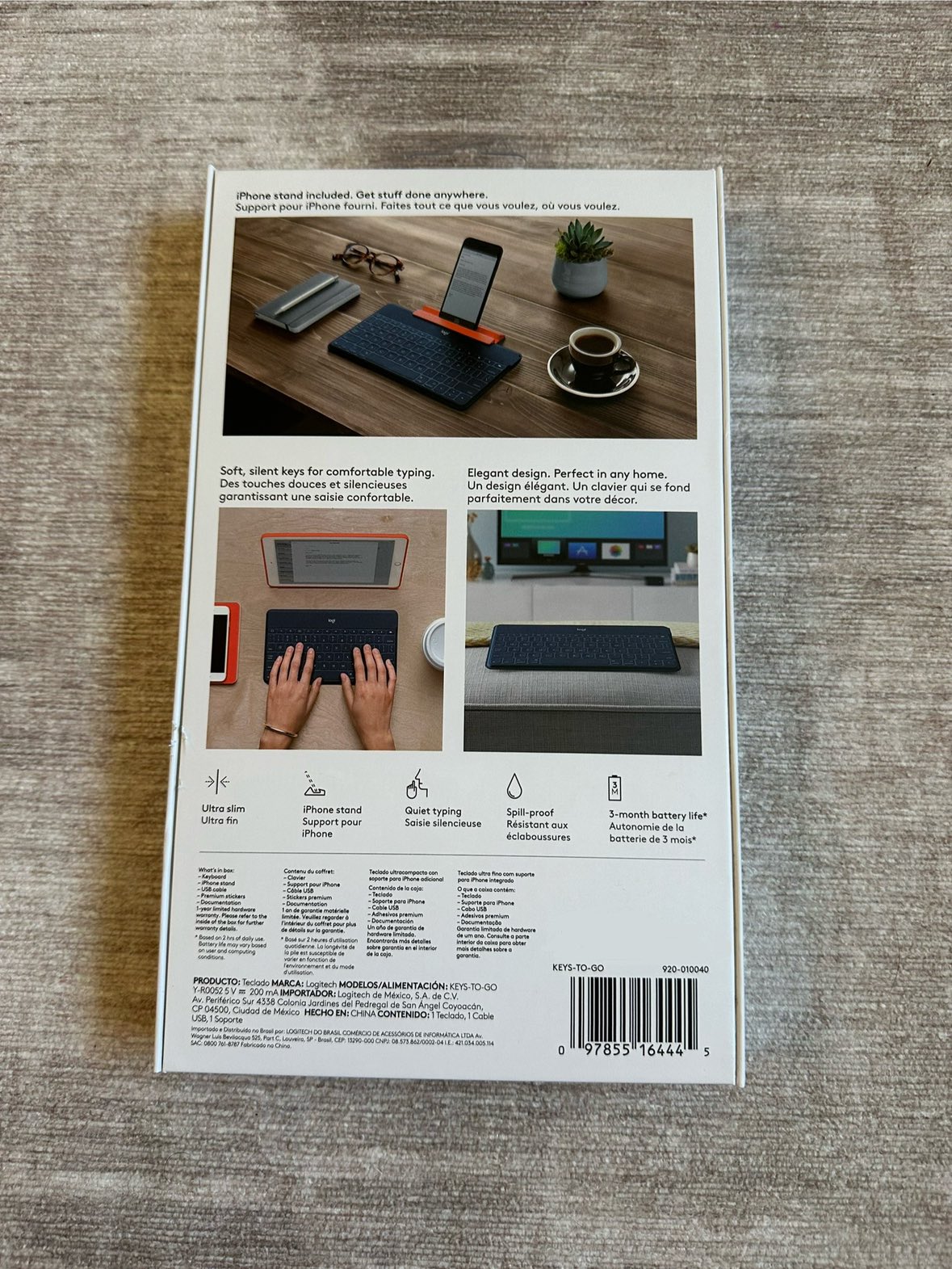 Logitech Bluetooth Keyboard For iPad Mac Classic Blue image indicator(6)