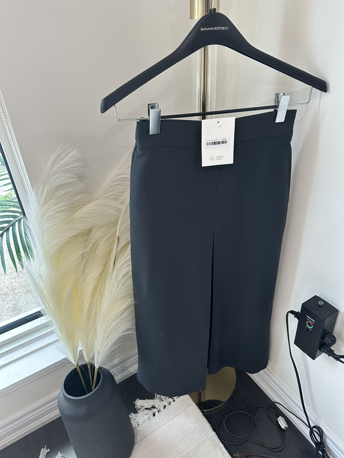 Oak and Fort Midi Skirt With Front Split Size S NWT image indicator(3)