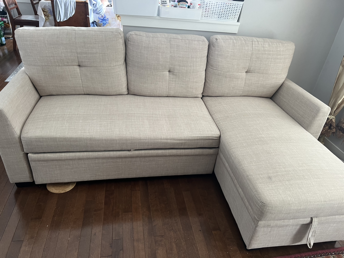 Brand new futon with storage