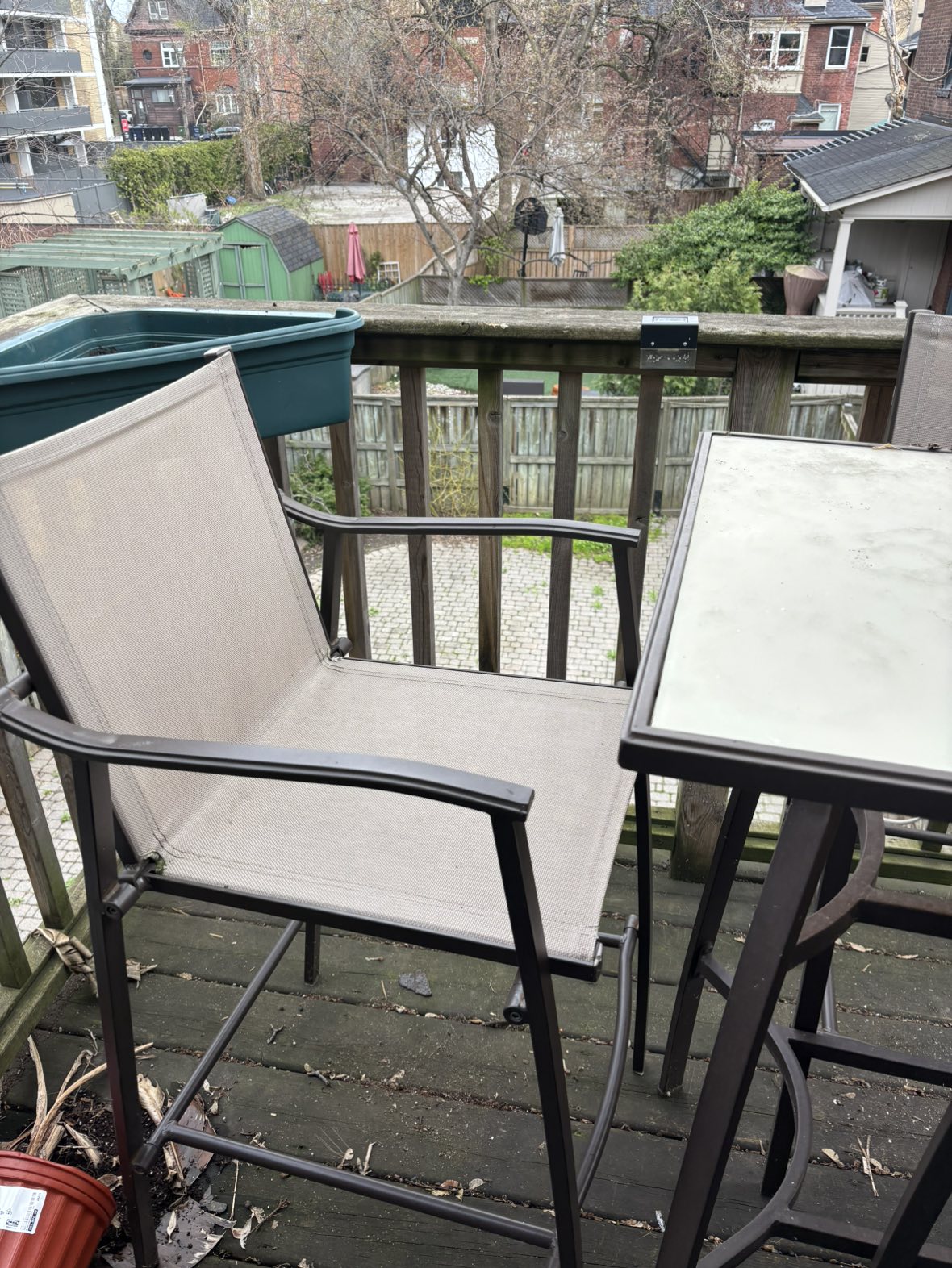 4 piece patio set | outdoor dinning set - photo 3