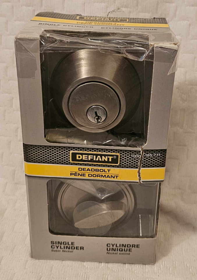 Saturn Nickel Defiant Single Cylinder Deadbolt thumbnail