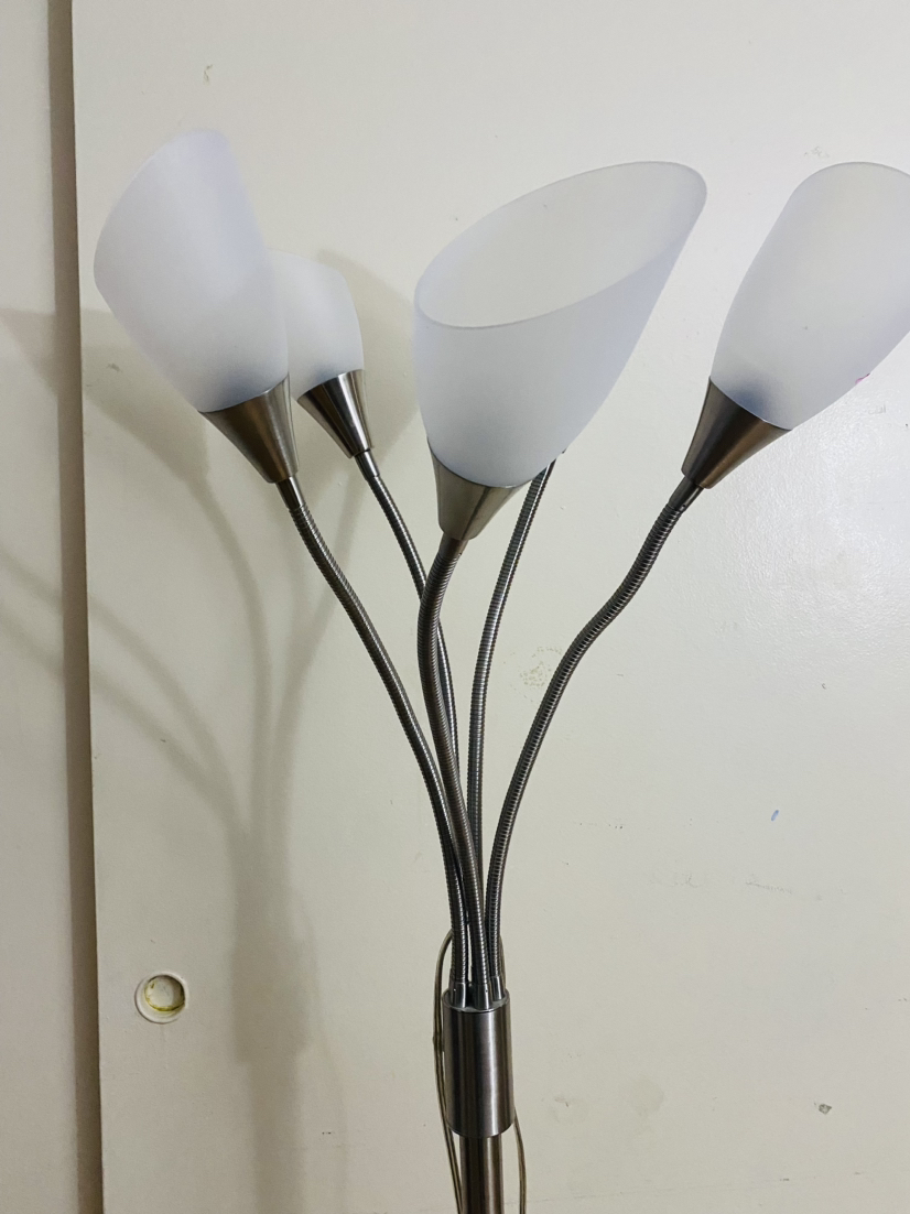 5 heads floor lamp