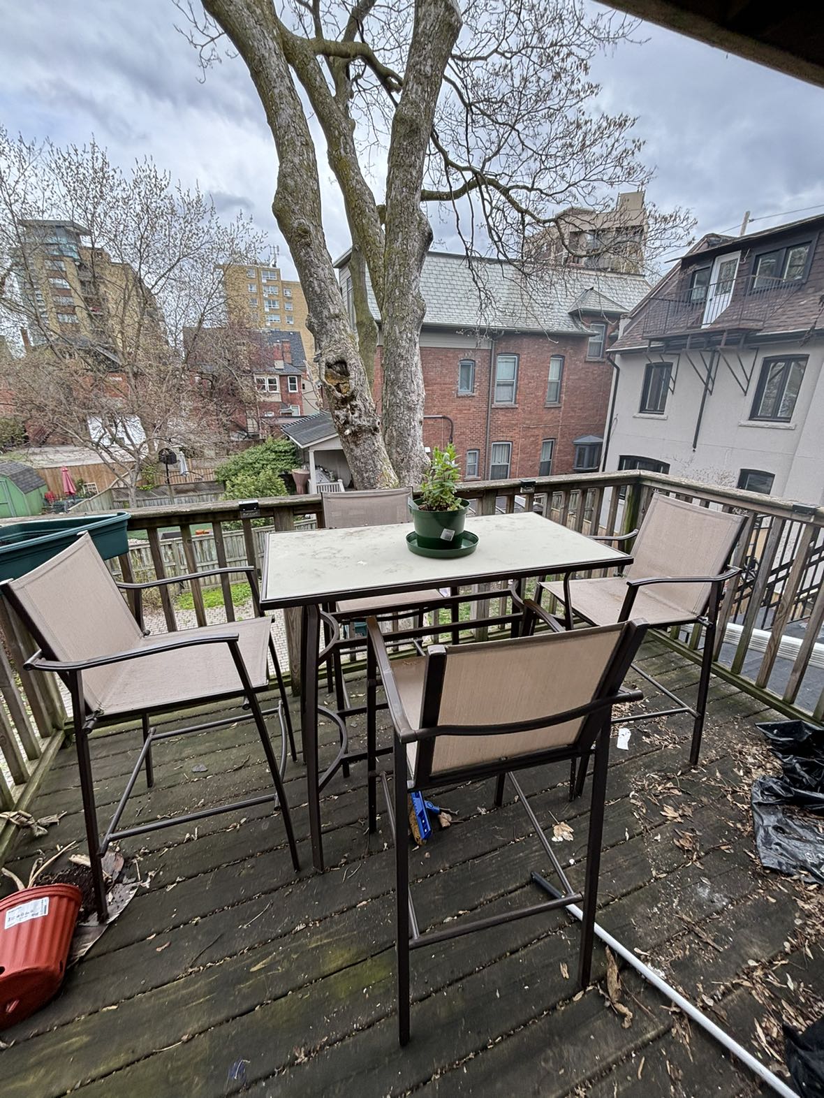 4 piece patio set | outdoor dinning set - photo 2