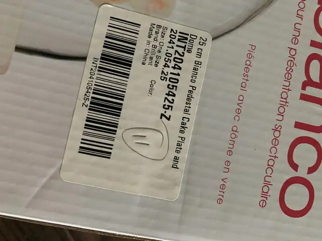 brilliant bianco pedestal cake plate and dome image indicator(2)