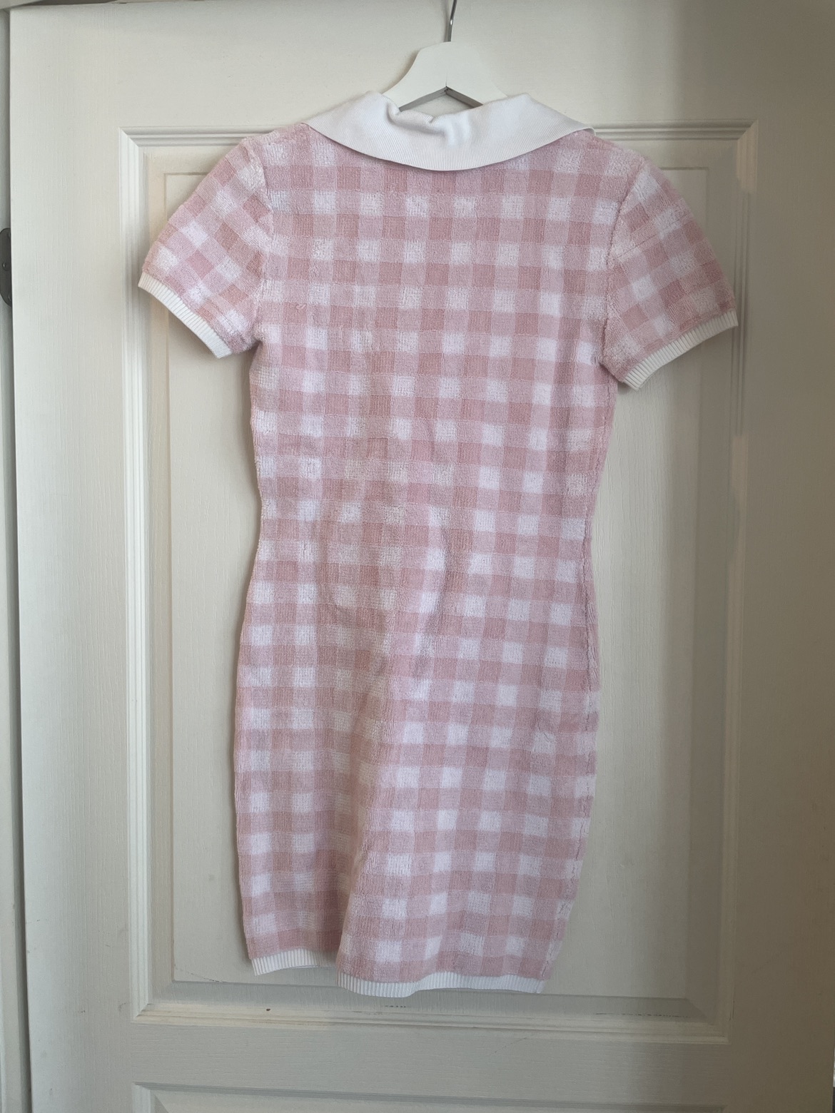 Alexander Wang Towel Gingham Polo Dress pink - photo 2