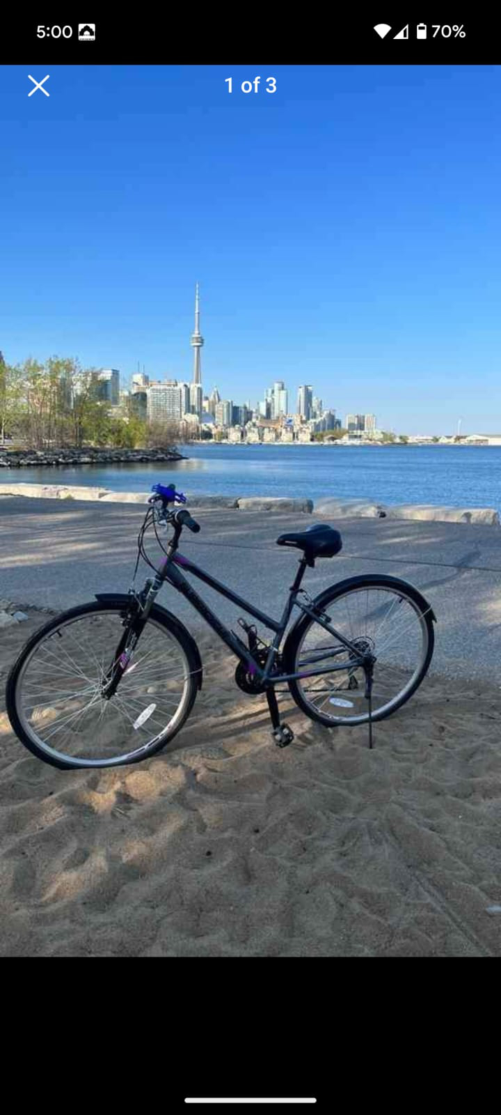 Supercycle Solaris Hybrid Bike, 700C, Grey bicycle - photo 2