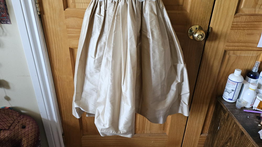 MAKE OFFER!!: CHILD'S FORMAL SILK AND LACE GOWN image indicator(5)