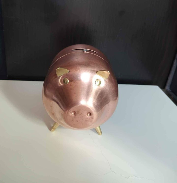 🥕Vintage Copper Craft Piggy Bank 🥕 - photo 2