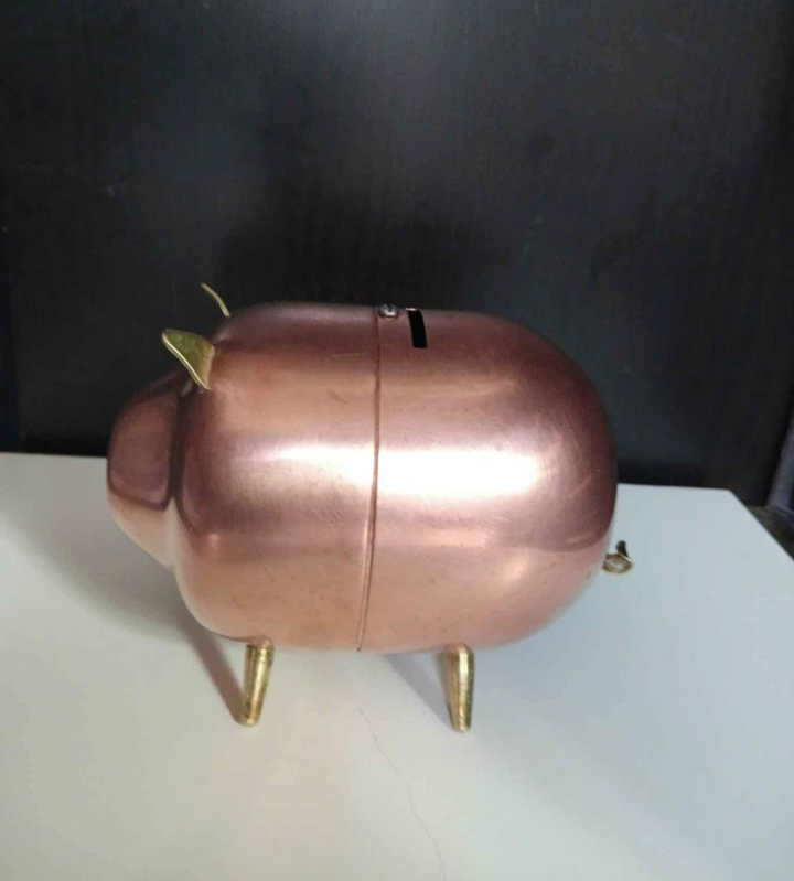 🥕Vintage Copper Craft Piggy Bank 🥕 - photo 3