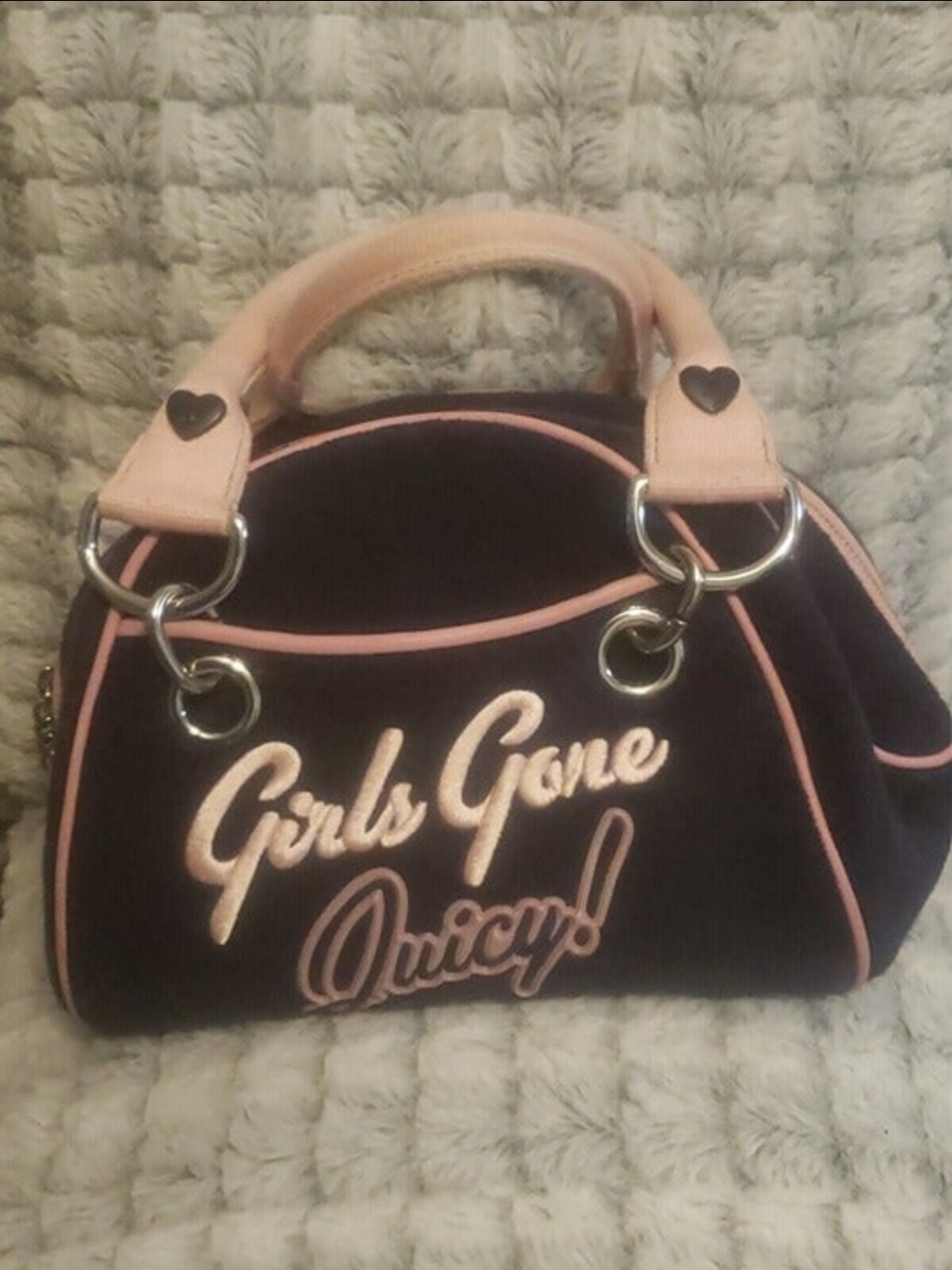 Vintage Rare Juicy Couture Girls Gone Juicy Mini Bowler Bag