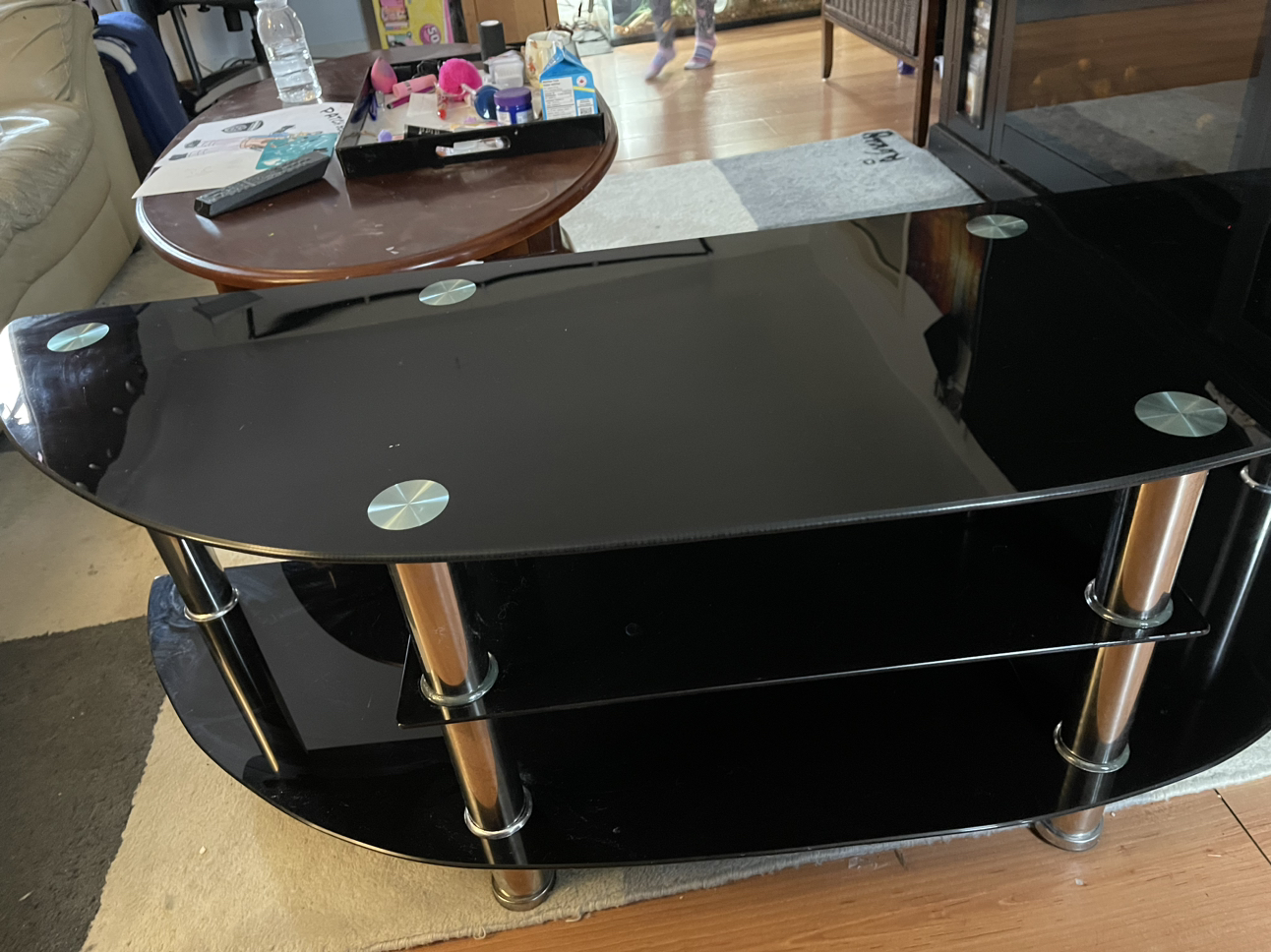 Glass tv stand - photo 2