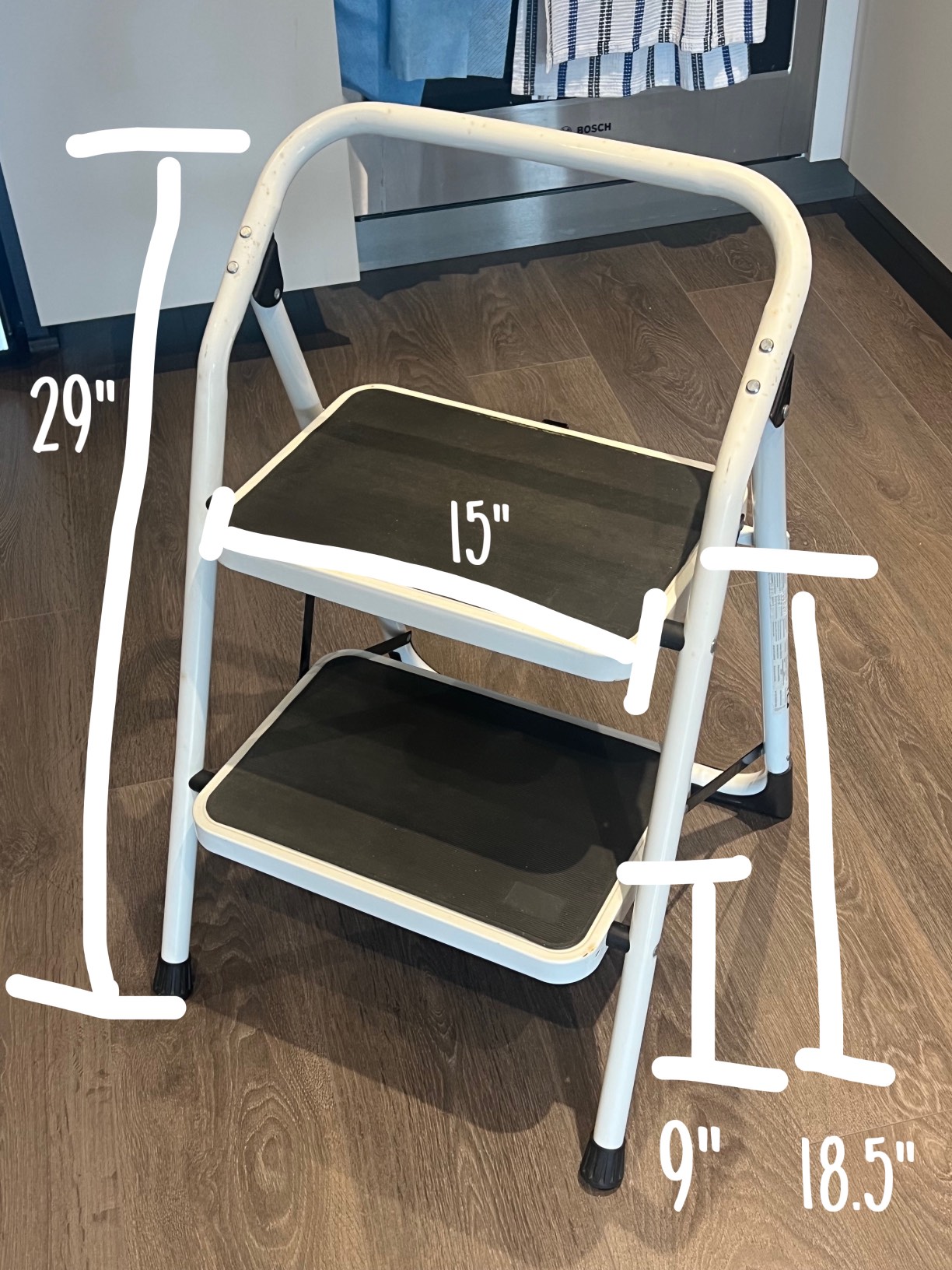 Fordable 2 step ladder - photo 4